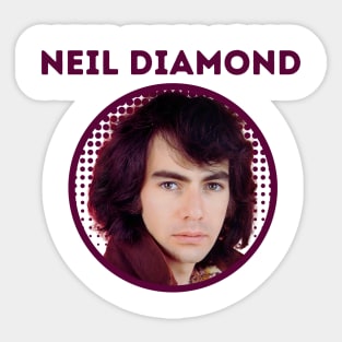 neil diamond || dark red Sticker